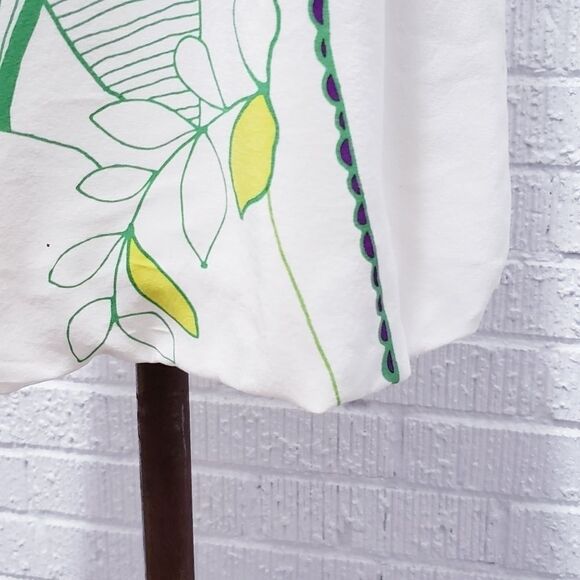 Tibi floral silk dress with bubble hem size 2 - Picture 4 of 7